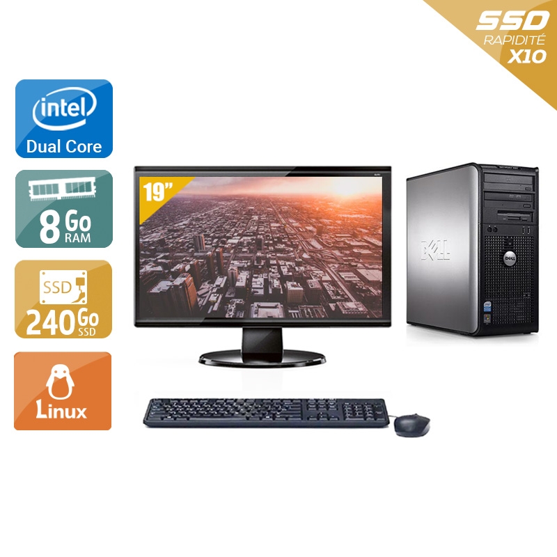 Acheter Dell Optiplex 760 Tower Dual Core + Écran - 19'' 8Go RAM 240Go SSD Linux Bon étatOccasion certifiée reconditionnée Bon état - 224,17 € Dell Optiplex 760 Tower Dual Core + Écran - 19'' 8Go RAM 240Go SSD Linux Bon étatOccasion certifiée reconditionnée Bon état - reconditionné disponible sur Kiatoo