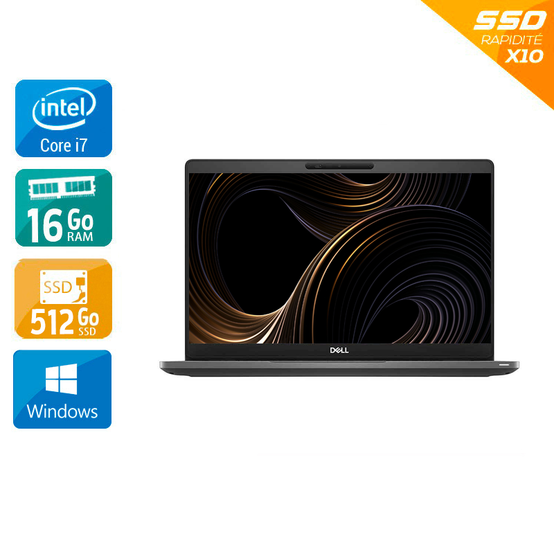 Dell Latitude 5300 13,3'' i7 Gen 8 - 16Go RAM 512Go SSD Windows 11  État correctOccasion certifiée reconditionnée Bon état -  reconditionné disponible sur Kiatoo