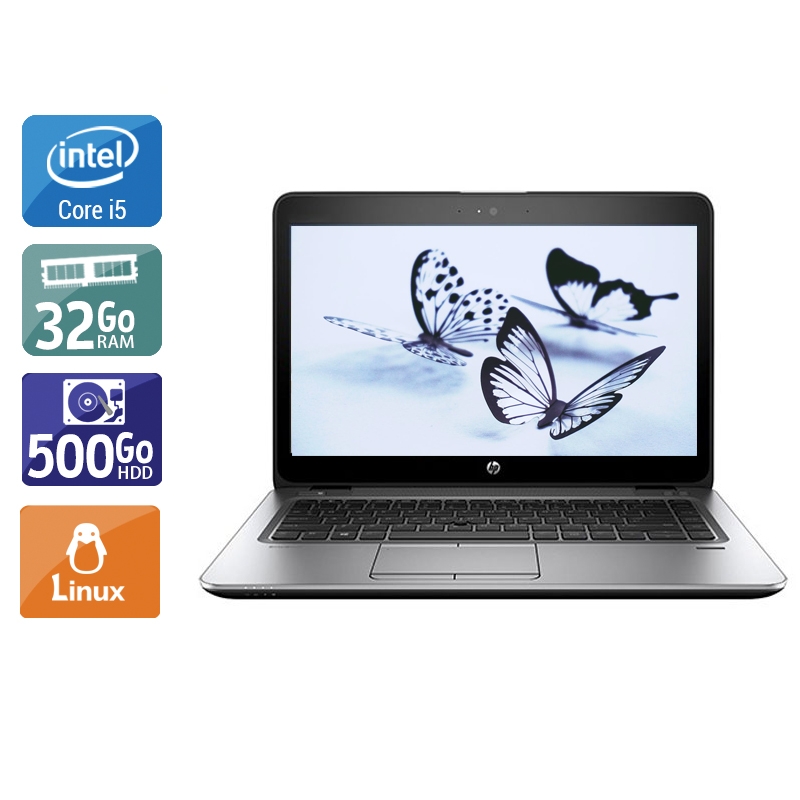 HP EliteBook 840 G3 14'' i5 - 32Go RAM 500Go HDD Linux  Bon étatOccasion certifiée reconditionnée Bon état -  reconditionné disponible sur Kiatoo