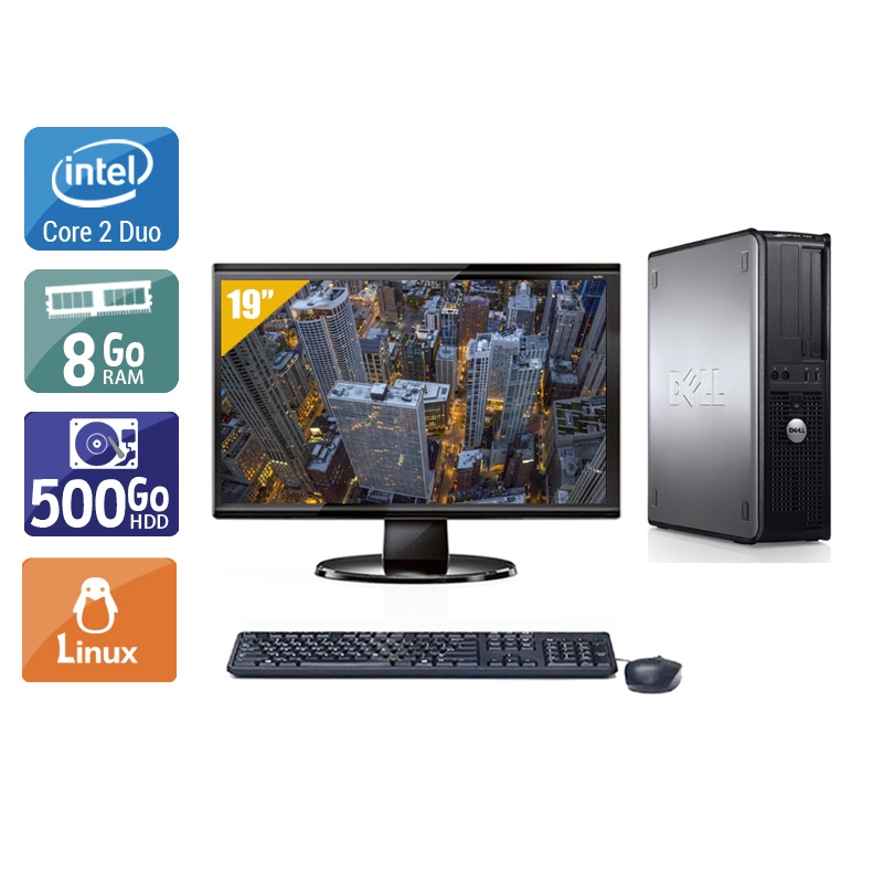 Acheter Dell Optiplex 760 Desktop Core 2 Duo + Écran - 19'' 8Go RAM 500Go HDD Linux Très bon étatOccasion certifiée reconditionnée Bon état - 265,84 € Dell Optiplex 760 Desktop Core 2 Duo + Écran - 19'' 8Go RAM 500Go HDD Linux Très bon étatOccasion certifiée reconditionnée Bon état - reconditionné disponible sur Kiatoo