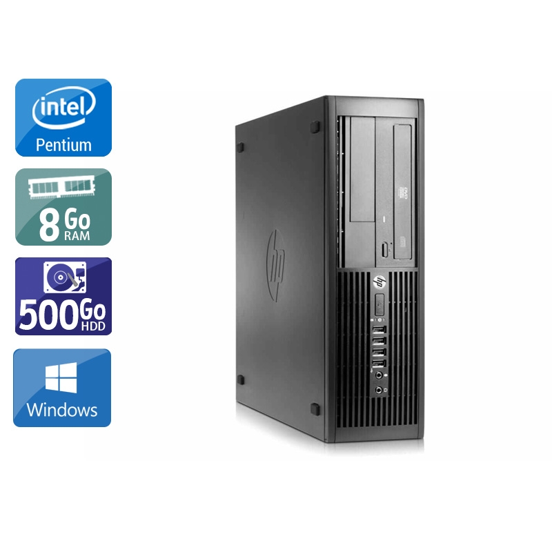 HP Compaq Pro 4300 SFF Pentium G Dual Core - 8Go RAM 500Go HDD Windows 10  Très bon étatOccasion certifiée reconditionnée Bon état -  reconditionné disponible sur Kiatoo