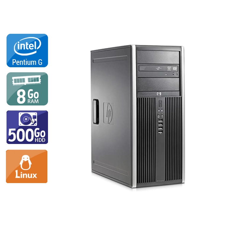 HP Compaq Elite 8300 Tower Pentium G Dual Core - 8Go RAM 500Go HDD Linux  Bon étatOccasion certifiée reconditionnée Bon état -  reconditionné disponible sur Kiatoo