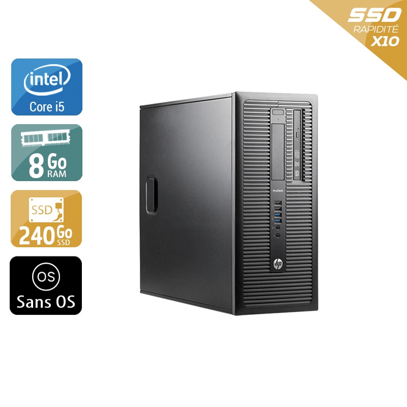 Acheter HP ProDesk 600 G1 Tower i5 - 8Go RAM 240Go SSD Sans OS État correctOccasion certifiée reconditionnée Bon état - 165,83 € HP ProDesk 600 G1 Tower i5 - 8Go RAM 240Go SSD Sans OS État correctOccasion certifiée reconditionnée Bon état - reconditionné disponible sur Kiatoo
