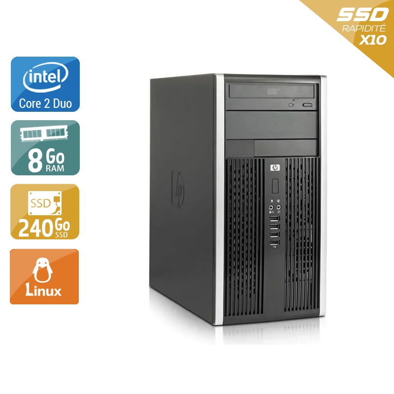 HP Compaq Pro 6000 Tower Core 2 Duo - 8Go RAM 240Go SSD Linux  Bon étatOccasion certifiée reconditionnée Bon état -  reconditionné disponible sur Kiatoo