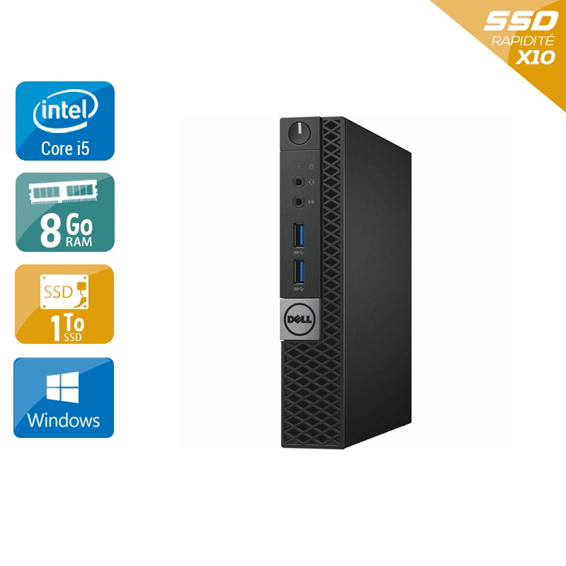 Acheter Dell Optiplex 7040 Tiny i5 Gen 6 - 8Go RAM 1To SSD Windows 10 Bon étatOccasion certifiée reconditionnée Bon état - 274,17 € Dell Optiplex 7040 Tiny i5 Gen 6 - 8Go RAM 1To SSD Windows 10 Bon étatOccasion certifiée reconditionnée Bon état - reconditionné disponible sur Kiatoo