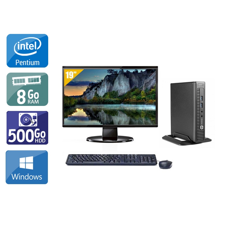 Acheter HP EliteDesk 800 G1 TINY Pentium G Dual Core + Écran - 19'' 8Go RAM 500Go HDD Windows 10 Très bon étatOccasion certifiée reconditionnée Bon état - 265,84 € HP EliteDesk 800 G1 TINY Pentium G Dual Core + Écran - 19'' 8Go RAM 500Go HDD Windows 10 Très bon étatOccasion certifiée reconditionnée Bon état - reconditionné disponible sur Kiatoo