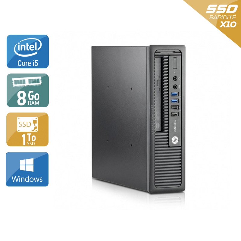 Acheter HP EliteDesk 800 G1 USDT i5 - 8Go RAM 1To SSD Windows 10 Très bon étatOccasion certifiée reconditionnée Bon état - 315,84 € HP EliteDesk 800 G1 USDT i5 - 8Go RAM 1To SSD Windows 10 Très bon étatOccasion certifiée reconditionnée Bon état - reconditionné disponible sur Kiatoo