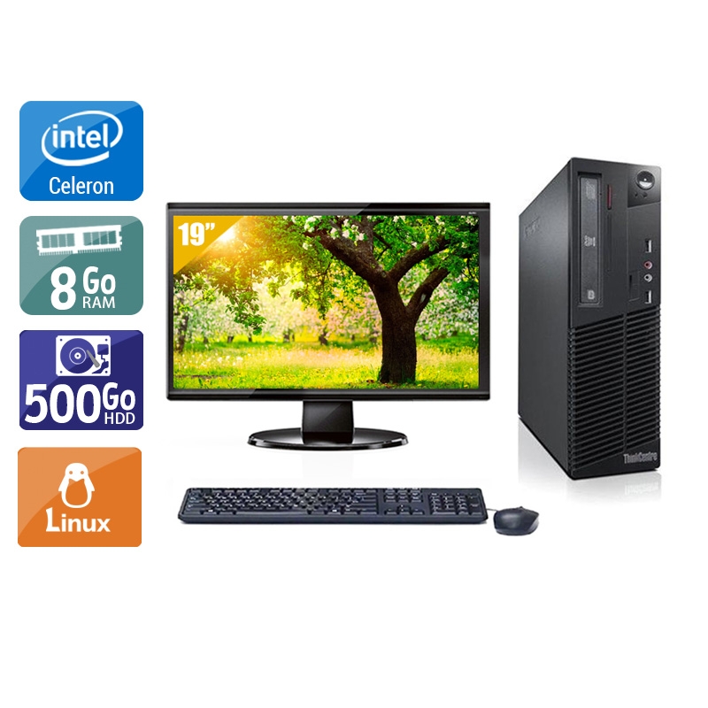 Acheter Lenovo ThinkCentre M71 SFF Celeron Dual Core + Écran - 19'' 8Go RAM 500Go HDD Linux Bon étatOccasion certifiée reconditionnée Bon état - 224,17 € Lenovo ThinkCentre M71 SFF Celeron Dual Core + Écran - 19'' 8Go RAM 500Go HDD Linux Bon étatOccasion certifiée reconditionnée Bon état - reconditionné disponible sur Kiatoo