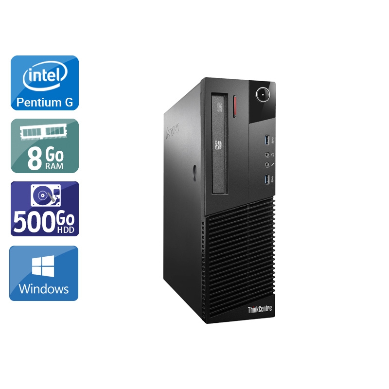 Acheter Lenovo ThinkCentre M93 SFF Pentium G Dual Core - 8Go RAM 500Go HDD Windows 10 État correctOccasion certifiée reconditionnée Bon état - 165,83 € Lenovo ThinkCentre M93 SFF Pentium G Dual Core - 8Go RAM 500Go HDD Windows 10 État correctOccasion certifiée reconditionnée Bon état - reconditionné disponible sur Kiatoo