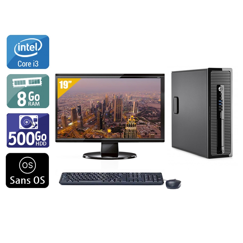 Acheter HP ProDesk 400 G2 SFF i3 + Écran - 19'' 8Go RAM 500Go HDD Sans OS Très bon étatOccasion certifiée reconditionnée Bon état - 265,84 € HP ProDesk 400 G2 SFF i3 + Écran - 19'' 8Go RAM 500Go HDD Sans OS Très bon étatOccasion certifiée reconditionnée Bon état - reconditionné disponible sur Kiatoo