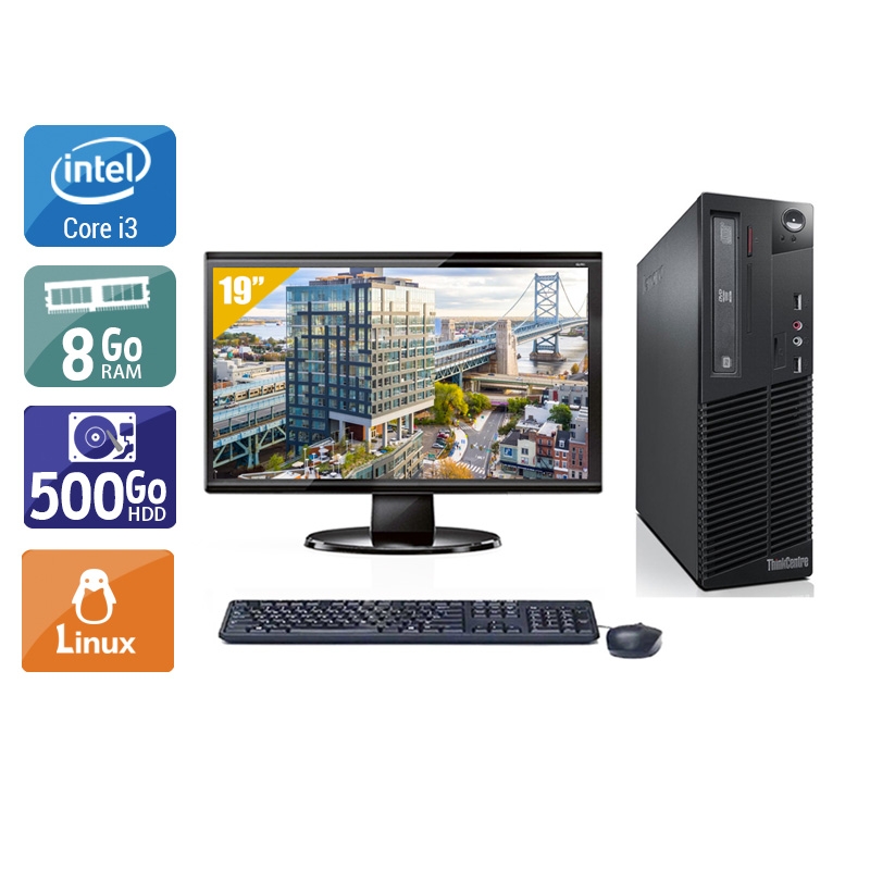 Acheter Lenovo ThinkCentre M73 SFF i3 + Écran - 19'' 8Go RAM 500Go HDD Linux Bon étatOccasion certifiée reconditionnée Bon état - 224,17 € Lenovo ThinkCentre M73 SFF i3 + Écran - 19'' 8Go RAM 500Go HDD Linux Bon étatOccasion certifiée reconditionnée Bon état - reconditionné disponible sur Kiatoo