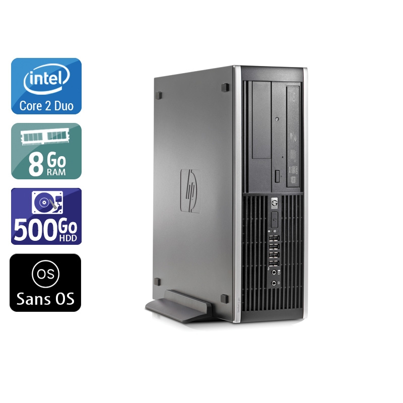 HP Compaq Elite 8000 SFF Core 2 Duo - 8Go RAM 500Go HDD Sans OS  État correctOccasion certifiée reconditionnée Bon état -  reconditionné disponible sur Kiatoo
