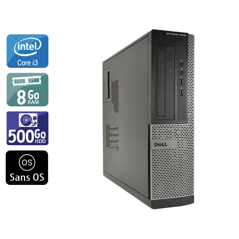 Acheter Dell Optiplex 3010 Desktop i3 - 8Go RAM 500Go HDD Sans OS Très bon étatOccasion certifiée reconditionnée Bon état - 232,50 € Dell Optiplex 3010 Desktop i3 - 8Go RAM 500Go HDD Sans OS Très bon étatOccasion certifiée reconditionnée Bon état - reconditionné disponible sur Kiatoo