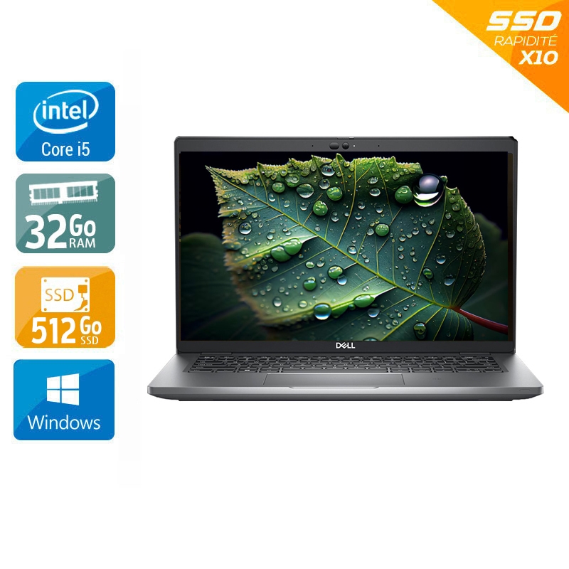 Dell Latitude 5430 14'' i5 Gen 12 - 32Go RAM 512Go SSD Windows 11  État correctOccasion certifiée reconditionnée Bon état -  reconditionné disponible sur Kiatoo