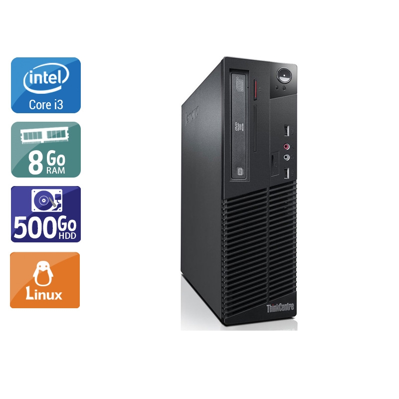 Lenovo ThinkCentre M82 SFF i3 - 8Go RAM 500Go HDD Linux  État correctOccasion certifiée reconditionnée Bon état -  reconditionné disponible sur Kiatoo