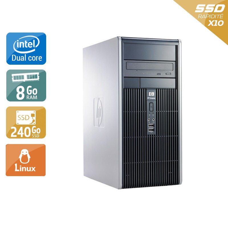 Acheter HP Compaq dc5800 Tower Dual Core - 8Go RAM 240Go SSD Linux État correctOccasion certifiée reconditionnée Bon état - 165,83 € HP Compaq dc5800 Tower Dual Core - 8Go RAM 240Go SSD Linux État correctOccasion certifiée reconditionnée Bon état - reconditionné disponible sur Kiatoo