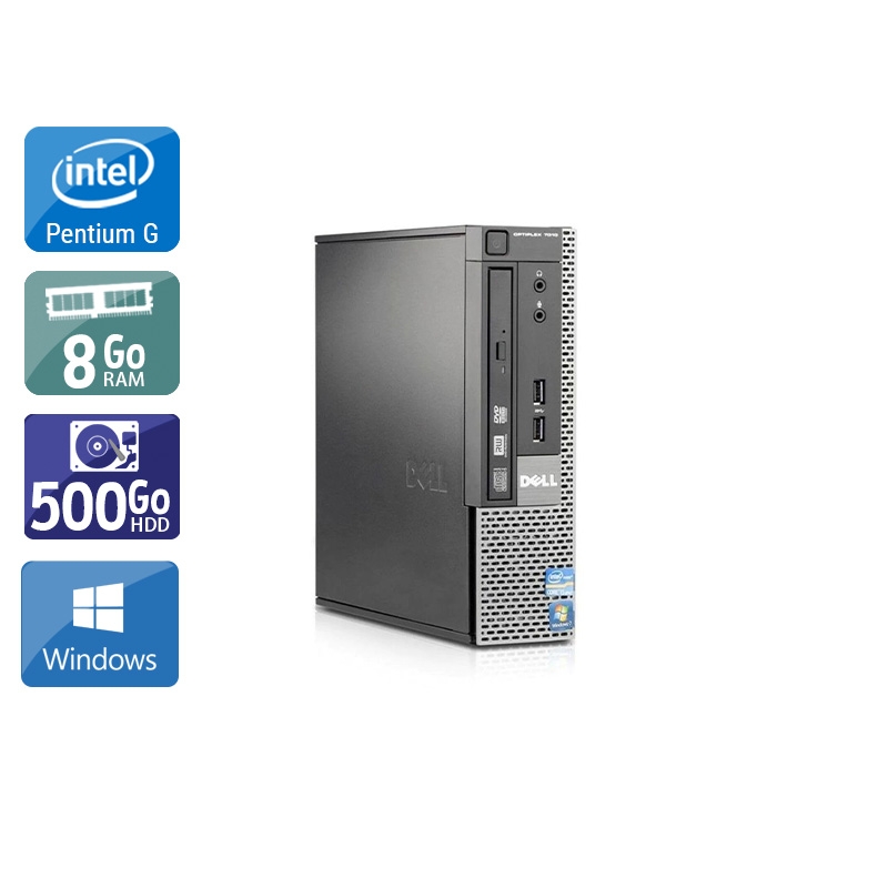 Dell Optiplex 7010 USDT Pentium G Dual Core - 8Go RAM 500Go HDD Windows 10  Bon étatOccasion certifiée reconditionnée Bon état -  reconditionné disponible sur Kiatoo