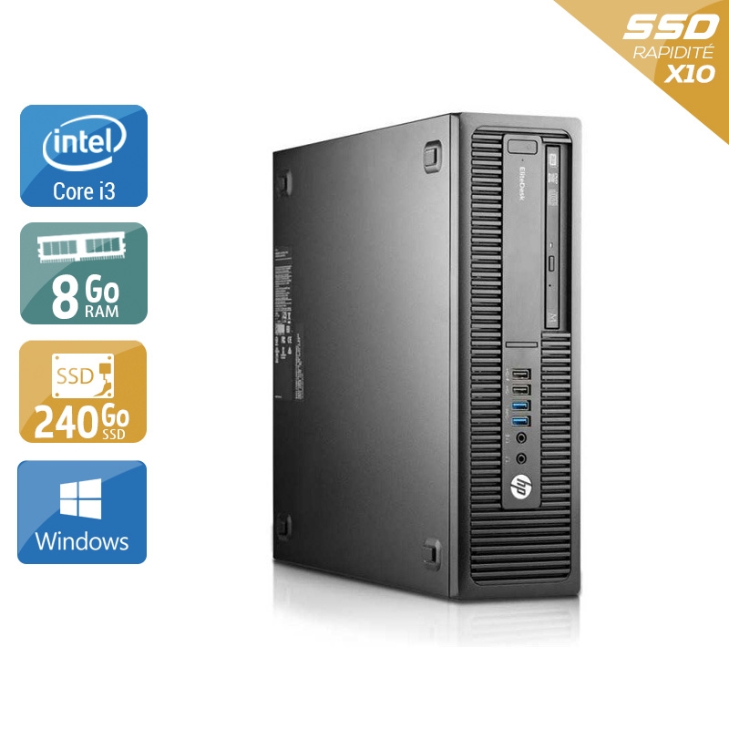 Acheter HP EliteDesk 800 G2 SFF i3 Gen 6 - 8Go RAM 240Go SSD Windows 10 Très bon étatOccasion certifiée reconditionnée Bon état - 232,50 € HP EliteDesk 800 G2 SFF i3 Gen 6 - 8Go RAM 240Go SSD Windows 10 Très bon étatOccasion certifiée reconditionnée Bon état - reconditionné disponible sur Kiatoo