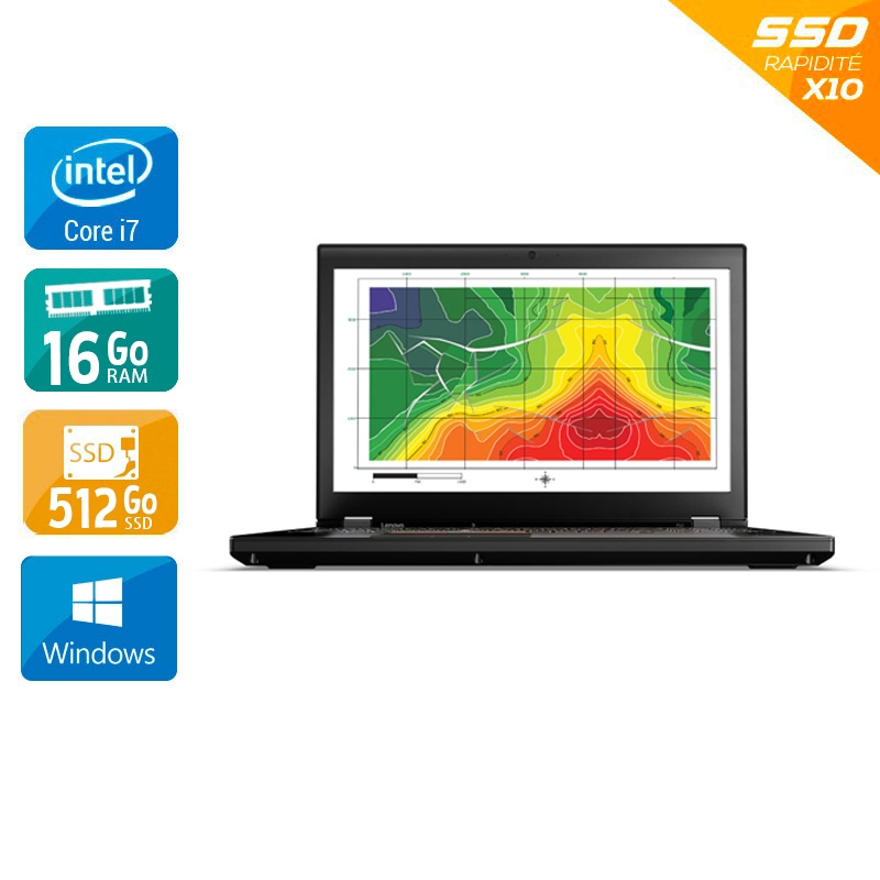 Lenovo ThinkPad P51 15,6'' i7 Gen 6 - 16Go RAM 480Go SSD Windows 10 - Etat du Produit : État correct  État correctOccasion certifiée reconditionnée Bon état -  reconditionné disponible sur Kiatoo
