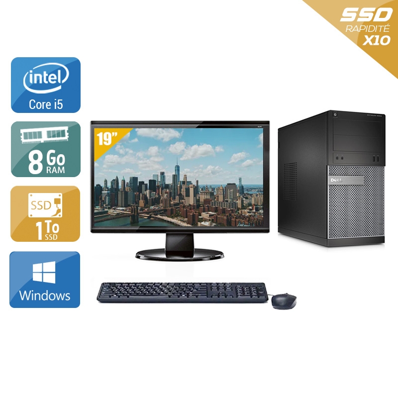 Acheter Dell Optiplex 390 Tower i5 + Écran - 19'' 8Go RAM 1To SSD Windows 10 Bon étatOccasion certifiée reconditionnée Bon état - 307,50 € Dell Optiplex 390 Tower i5 + Écran - 19'' 8Go RAM 1To SSD Windows 10 Bon étatOccasion certifiée reconditionnée Bon état - reconditionné disponible sur Kiatoo