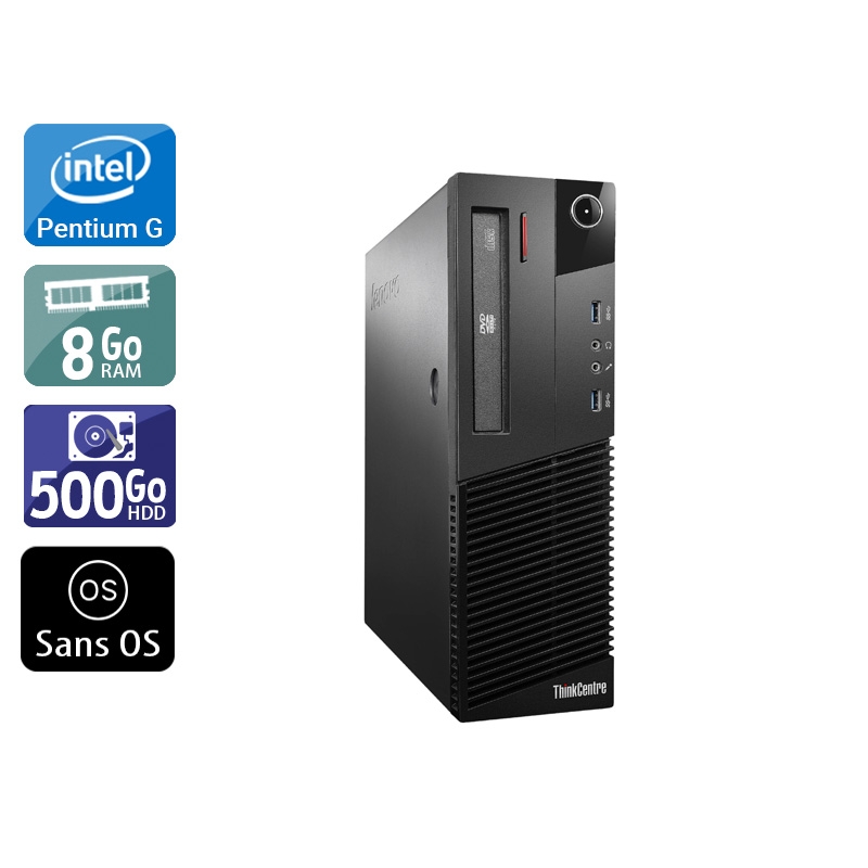 Acheter Lenovo ThinkCentre M93 SFF Pentium G Dual Core - 8Go RAM 500Go HDD Sans OS Bon étatOccasion certifiée reconditionnée Bon état - 190,83 € Lenovo ThinkCentre M93 SFF Pentium G Dual Core - 8Go RAM 500Go HDD Sans OS Bon étatOccasion certifiée reconditionnée Bon état - reconditionné disponible sur Kiatoo