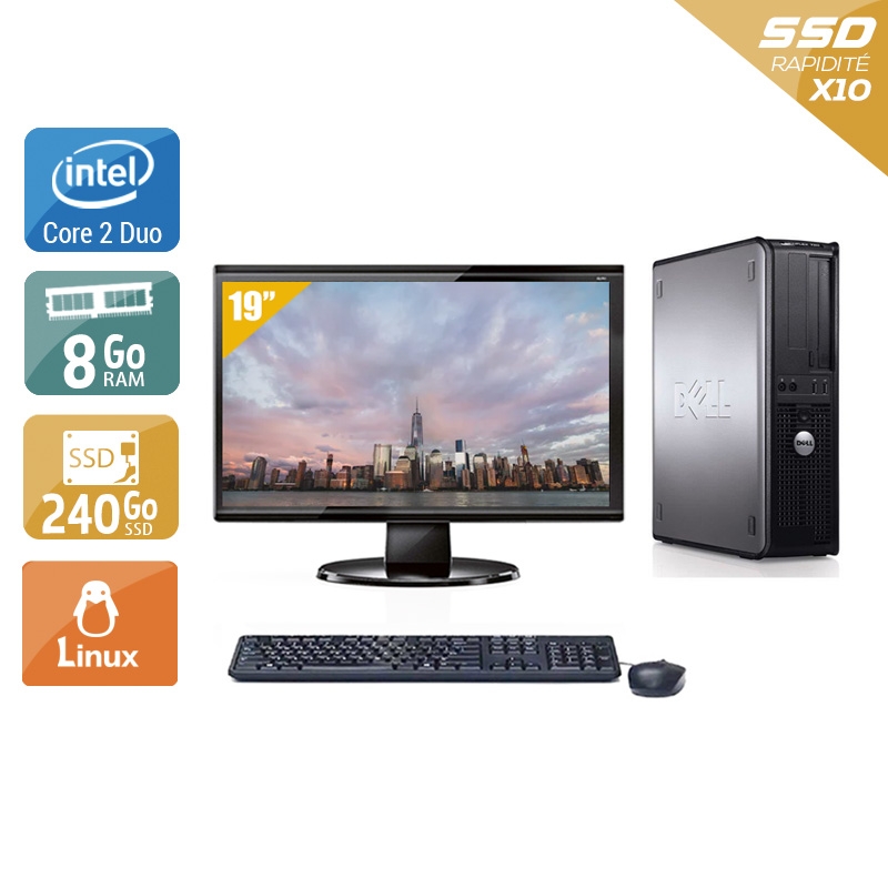 Acheter Dell Optiplex 780 SFF Core 2 Duo + Écran - 19'' 8Go RAM 240Go SSD Linux Bon étatOccasion certifiée reconditionnée Bon état - 224,17 € Dell Optiplex 780 SFF Core 2 Duo + Écran - 19'' 8Go RAM 240Go SSD Linux Bon étatOccasion certifiée reconditionnée Bon état - reconditionné disponible sur Kiatoo