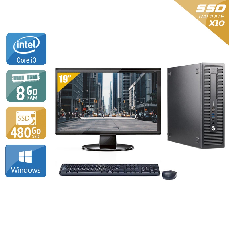 Acheter HP ProDesk 600 G1 SFF i3 + Écran - 19'' 8Go RAM 480Go SSD Windows 10 Bon étatOccasion certifiée reconditionnée Bon état - 265,83 € HP ProDesk 600 G1 SFF i3 + Écran - 19'' 8Go RAM 480Go SSD Windows 10 Bon étatOccasion certifiée reconditionnée Bon état - reconditionné disponible sur Kiatoo