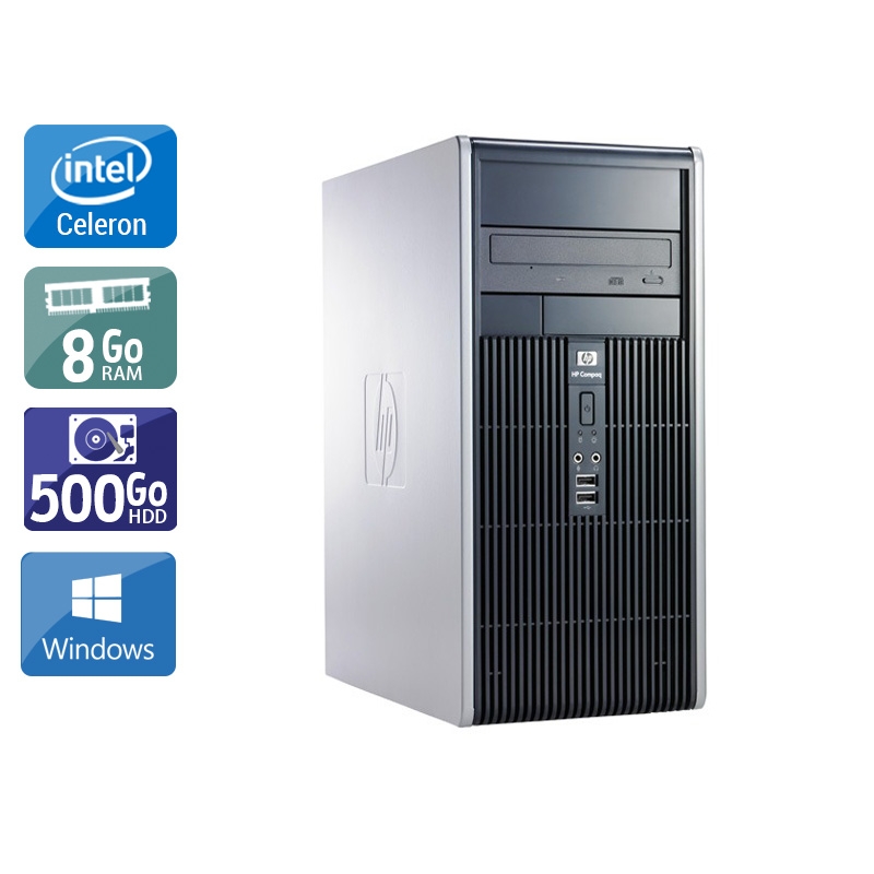 HP Compaq dc7900 Tower Celeron Dual Core - 8Go RAM 500Go HDD Windows 10  Bon étatOccasion certifiée reconditionnée Bon état -  reconditionné disponible sur Kiatoo