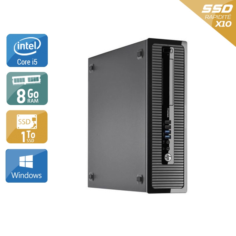 Acheter HP ProDesk 400 G1 SFF i5 - 8Go RAM 1To SSD Windows 10 État correctOccasion certifiée reconditionnée Bon état - 249,17 € HP ProDesk 400 G1 SFF i5 - 8Go RAM 1To SSD Windows 10 État correctOccasion certifiée reconditionnée Bon état - reconditionné disponible sur Kiatoo
