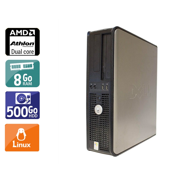 Dell Optiplex 740 Desktop AMD Athlon Dual Core - 8Go RAM 500Go HDD Linux  Bon étatOccasion certifiée reconditionnée Bon état -  reconditionné disponible sur Kiatoo