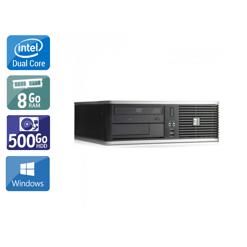 HP Compaq dc7800 SFF Dual Core - 8Go RAM 500Go HDD Windows 10  Bon étatOccasion certifiée reconditionnée Bon état -  reconditionné disponible sur Kiatoo
