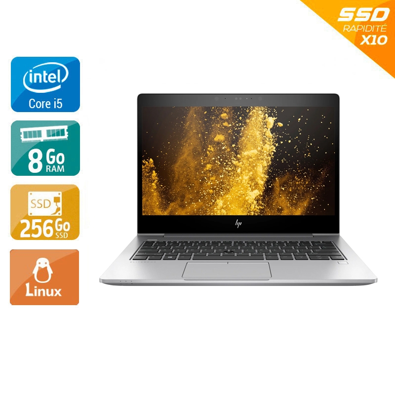 HP EliteBook 830 G6 13,3'' i5 Gen 8 - 8Go RAM 256Go SSD Linux  État correctOccasion certifiée reconditionnée Bon état -  reconditionné disponible sur Kiatoo
