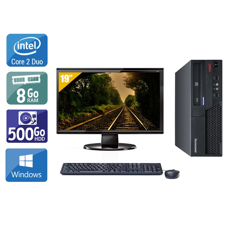 Acheter Lenovo ThinkCentre M57 SFF Core 2 Duo + Écran - 19'' 8Go RAM 500Go HDD Windows 10 Bon étatOccasion certifiée reconditionnée Bon état - 224,17 € Lenovo ThinkCentre M57 SFF Core 2 Duo + Écran - 19'' 8Go RAM 500Go HDD Windows 10 Bon étatOccasion certifiée reconditionnée Bon état - reconditionné disponible sur Kiatoo