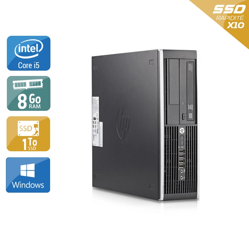 HP Compaq Elite 8200 SFF i5 - 8Go RAM 1To SSD Windows 10  État correctOccasion certifiée reconditionnée Bon état -  reconditionné disponible sur Kiatoo