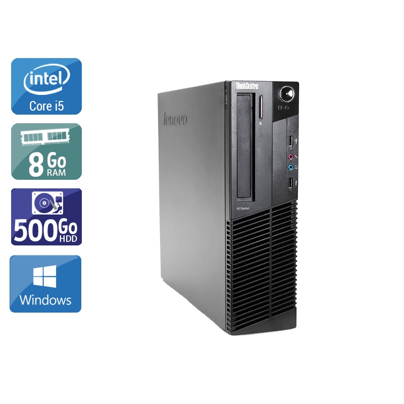 Acheter Lenovo ThinkCentre M90 SFF i5 - 8Go RAM 500Go HDD Windows 10 Bon étatOccasion certifiée reconditionnée Bon état - 190,83 € Lenovo ThinkCentre M90 SFF i5 - 8Go RAM 500Go HDD Windows 10 Bon étatOccasion certifiée reconditionnée Bon état - reconditionné disponible sur Kiatoo