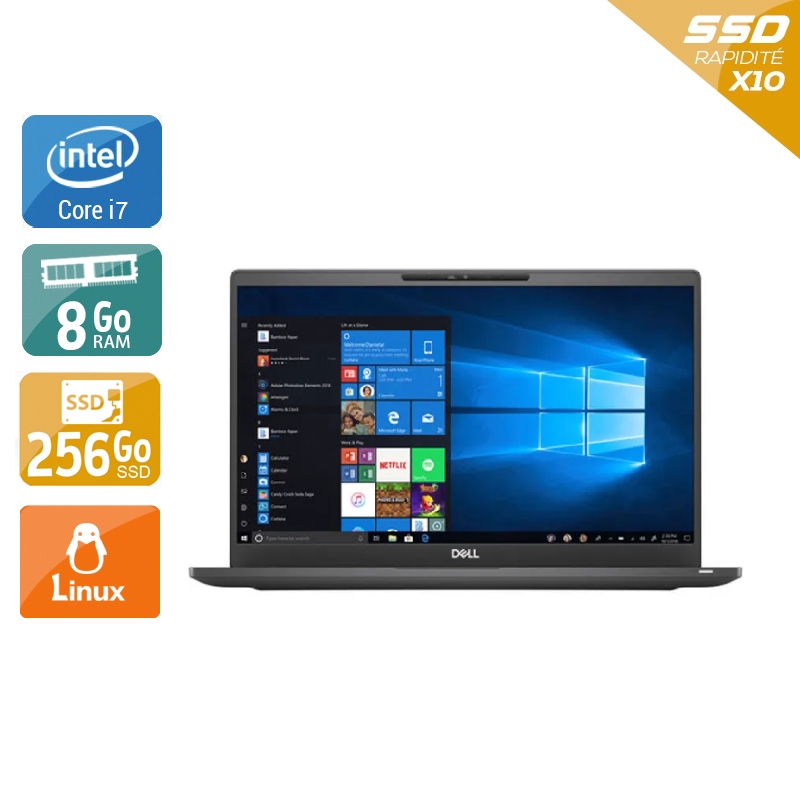 Dell Latitude 7400 14'' i7 Gen 8 - 8Go RAM 256Go SSD Linux  Bon étatOccasion certifiée reconditionnée Bon état -  reconditionné disponible sur Kiatoo