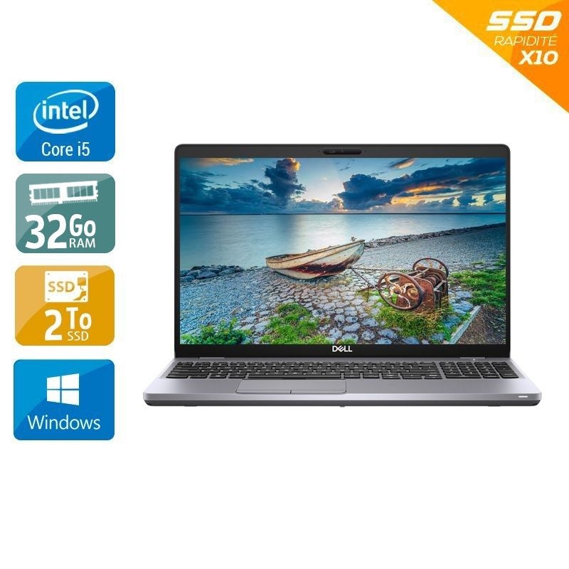 Dell Precision 3550 15,5'' i5 Gen 10 - 32Go RAM 2To SSD Windows 11  Bon étatOccasion certifiée reconditionnée Bon état -  reconditionné disponible sur Kiatoo
