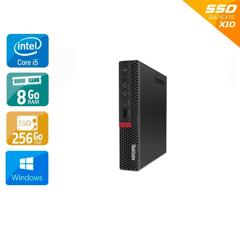 Lenovo ThinkCentre M720Q Tiny i5 Gen 8 - 8Go RAM 256Go SSD Windows 11 - Etat du Produit : Bon état  Bon étatOccasion certifiée reconditionnée Bon état -  reconditionné disponible sur Kiatoo