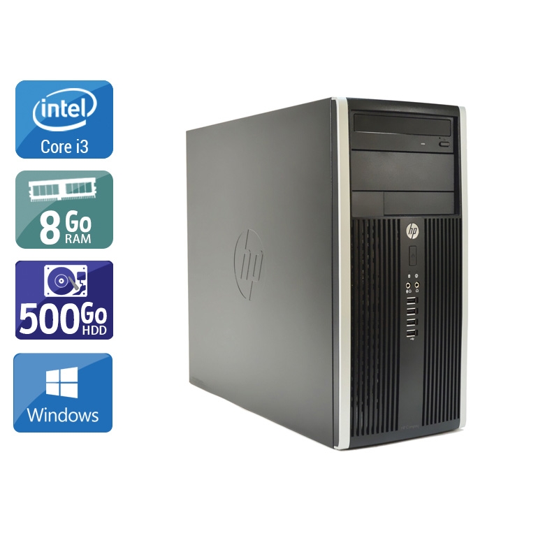 HP Compaq Pro 6200 Tower i3 - 8Go RAM 500Go HDD Windows 10  Très bon étatOccasion certifiée reconditionnée Bon état -  reconditionné disponible sur Kiatoo