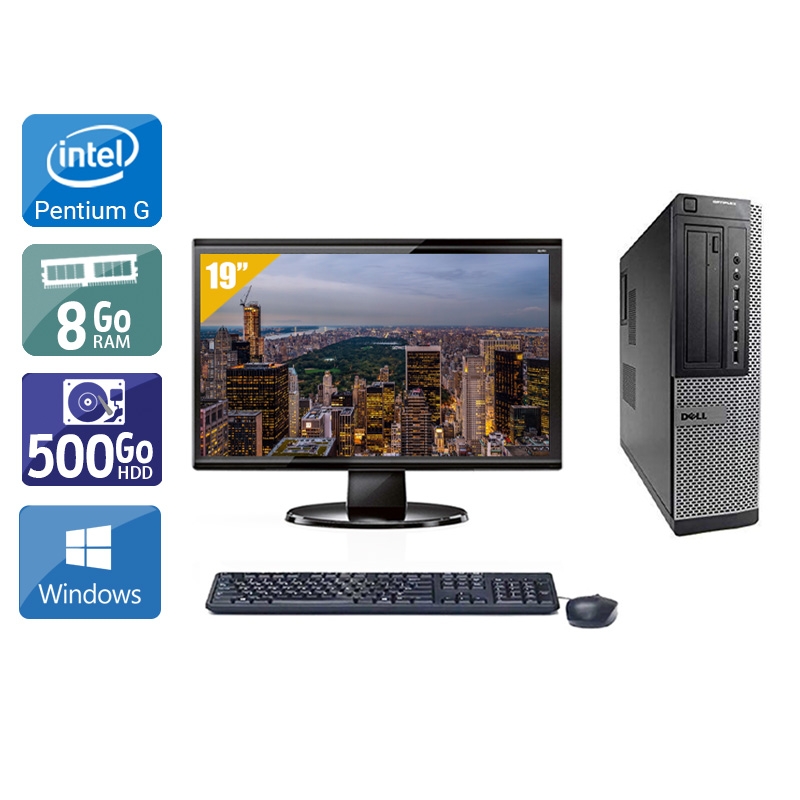 Acheter Dell Optiplex 790 Desktop Pentium G Dual Core + Écran - 19'' 8Go RAM 500Go HDD Windows 10 Bon étatOccasion certifiée reconditionnée Bon état - 265,83 € Dell Optiplex 790 Desktop Pentium G Dual Core + Écran - 19'' 8Go RAM 500Go HDD Windows 10 Bon étatOccasion certifiée reconditionnée Bon état - reconditionné disponible sur Kiatoo
