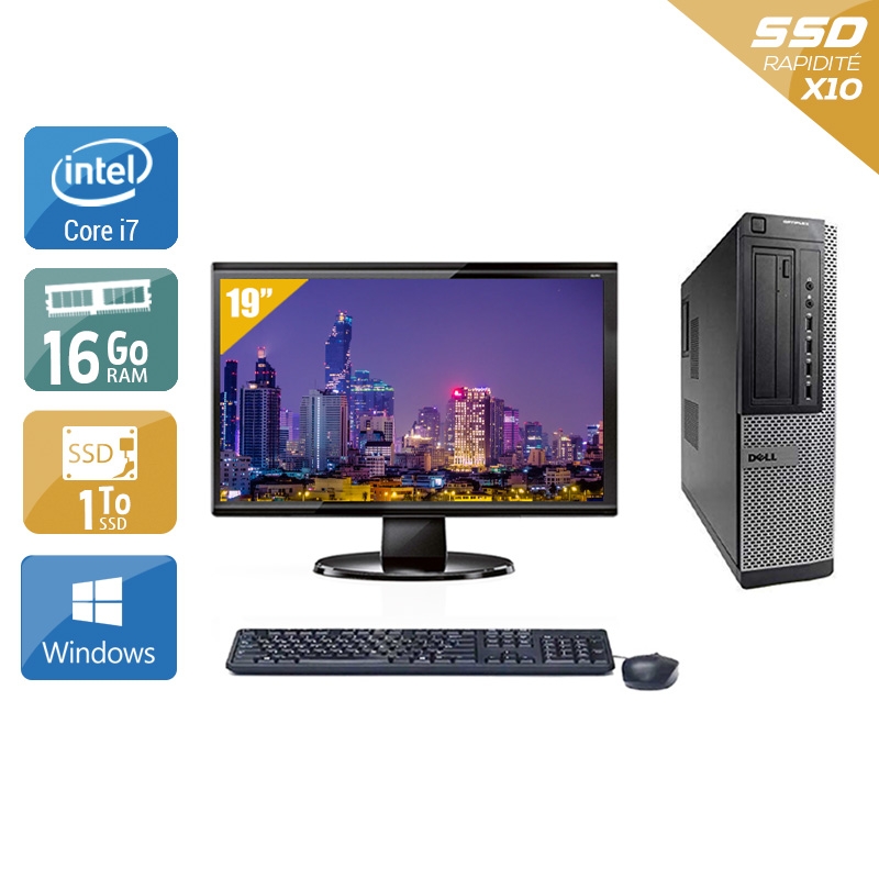 Acheter Dell Optiplex 990 Desktop i7 + Écran - 19'' 16Go RAM 1To SSD Windows 10 Bon étatOccasion certifiée reconditionnée Bon état - 340,83 € Dell Optiplex 990 Desktop i7 + Écran - 19'' 16Go RAM 1To SSD Windows 10 Bon étatOccasion certifiée reconditionnée Bon état - reconditionné disponible sur Kiatoo