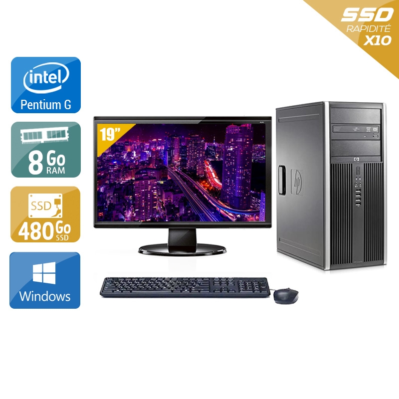 Acheter HP Compaq Elite 8300 Tower Pentium G Dual Core + Écran - 19'' 8Go RAM 480Go SSD Windows 10 Bon étatOccasion certifiée reconditionnée Bon état - 265,83 € HP Compaq Elite 8300 Tower Pentium G Dual Core + Écran - 19'' 8Go RAM 480Go SSD Windows 10 Bon étatOccasion certifiée reconditionnée Bon état - reconditionné disponible sur Kiatoo