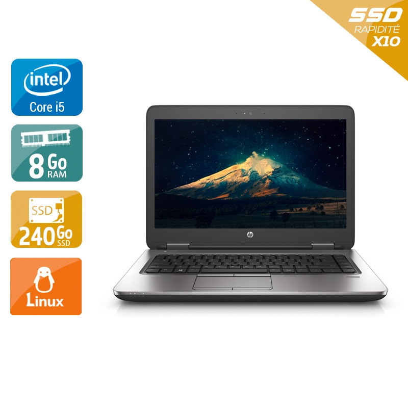 Acheter HP Probook 640 G2 14'' i5 Gen 6 - 8Go RAM 240Go SSD Linux Très bon étatOccasion certifiée reconditionnée Bon état - 232,50 € HP Probook 640 G2 14'' i5 Gen 6 - 8Go RAM 240Go SSD Linux Très bon étatOccasion certifiée reconditionnée Bon état - reconditionné disponible sur Kiatoo