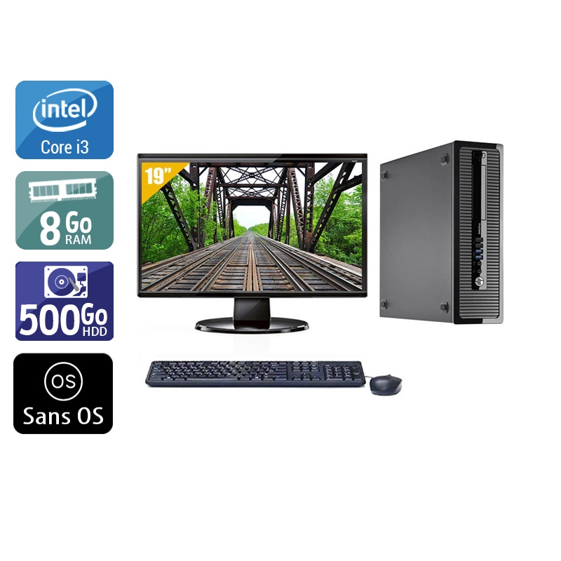Acheter HP ProDesk 400 G2 Tower i3 + Écran - 19'' 8Go RAM 500Go HDD Sans OS Bon étatOccasion certifiée reconditionnée Bon état - 224,17 € HP ProDesk 400 G2 Tower i3 + Écran - 19'' 8Go RAM 500Go HDD Sans OS Bon étatOccasion certifiée reconditionnée Bon état - reconditionné disponible sur Kiatoo