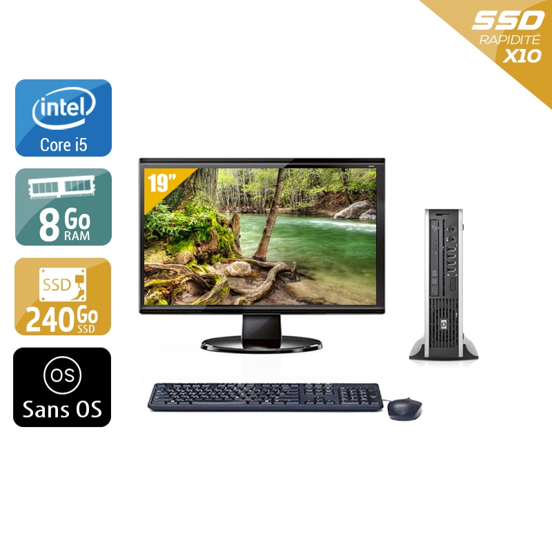 Acheter HP Compaq Elite 8300 USDT i5 + Écran - 19'' 8Go RAM 240Go SSD Sans OS Très bon étatOccasion certifiée reconditionnée Bon état - 265,84 € HP Compaq Elite 8300 USDT i5 + Écran - 19'' 8Go RAM 240Go SSD Sans OS Très bon étatOccasion certifiée reconditionnée Bon état - reconditionné disponible sur Kiatoo