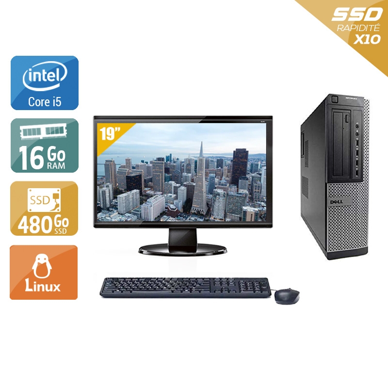 Acheter Dell Optiplex 9010 Desktop i5 + Écran - 19'' 16Go RAM 480Go SSD Linux Très bon étatOccasion certifiée reconditionnée Bon état - 340,84 € Dell Optiplex 9010 Desktop i5 + Écran - 19'' 16Go RAM 480Go SSD Linux Très bon étatOccasion certifiée reconditionnée Bon état - reconditionné disponible sur Kiatoo