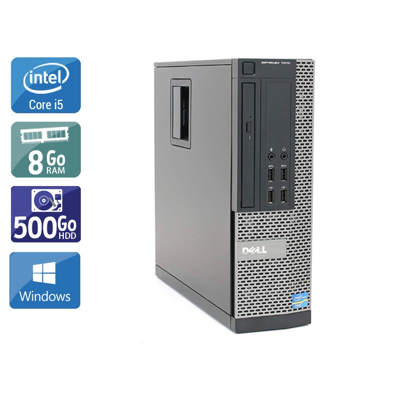 Dell Optiplex 9020 SFF i5 - 8Go RAM 500Go HDD Windows 10  Très bon étatOccasion certifiée reconditionnée