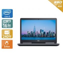 Dell Precision 7510 15,6" i5 - 16Go RAM 240Go SSD Linux