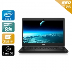 Dell Latitude 5480 14" i5 Gen 7 - 8Go RAM 256Go SSD Sans OS