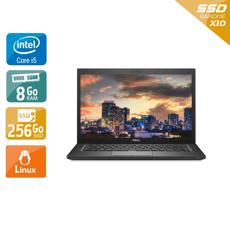 Dell Latitude 7480 14'' i5 Gen 6 - 8Go RAM 256Go SSD Linux Bon état